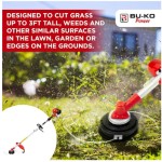 BU-KO 52cc Long Reach Petrol Multi Functional Garden Tool:
